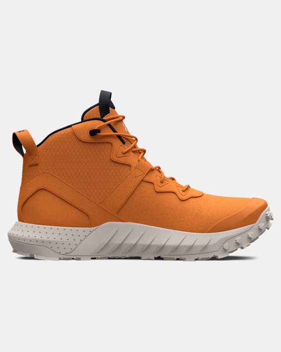 Men's UA Micro G® Valsetz Trek Mid Leather Waterproof Tactical Boots, Orange, pdpMainDesktop image number 6